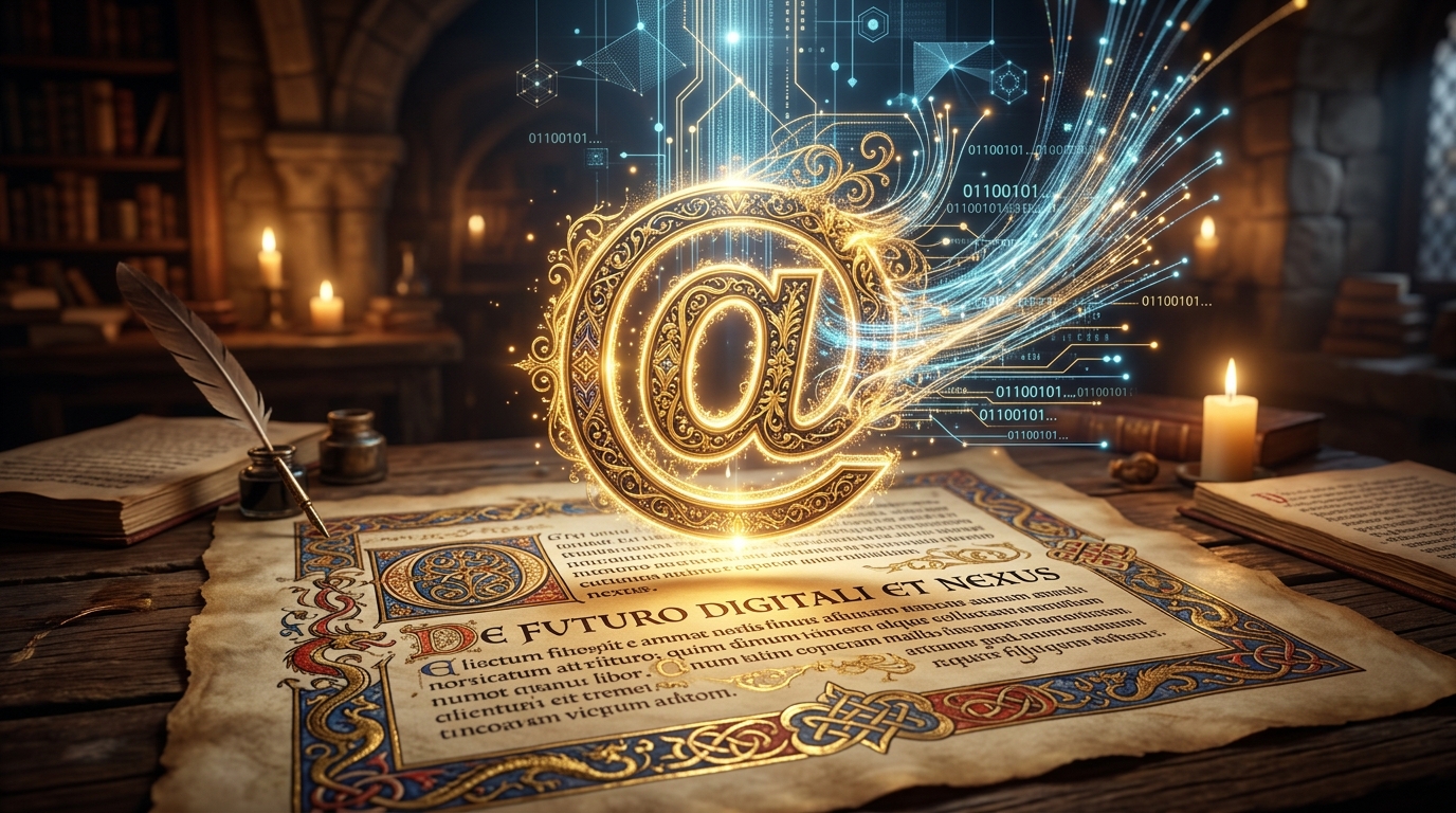 A Origem do Símbolo @ (Arroba): De Medida Medieval ao Pilar do E-mail e Redes Sociais